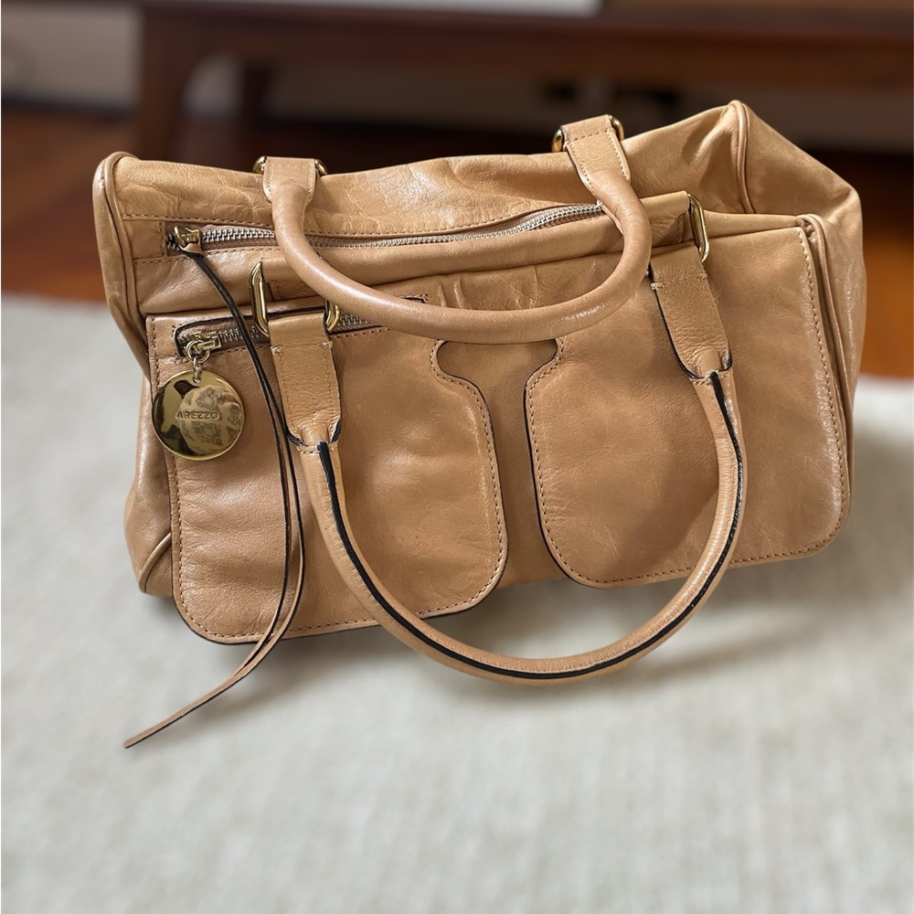 Arezzo Y2K Genuine Leather Soft Satchel Bag/Purse
